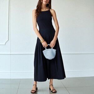J. Crew Navy Maxi Dress